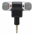 Microfono stereo snodabile 90° jack 3,5mm 3 poli per PC