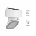 LED solare multifunzione/orientabile 2000lm Sensore crepuscolare e PIR