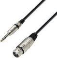 CAVO AUDIO XLR FEMMINA JACK 6,35mm MASCHIO STEREO 10mt BILANCIATO AUDIODESIGN
