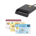 LETTORE SMART CARD USB  DNIE, ATM, IC, ID, CAC, SIM, CODICE FISCALE, BANCOMAT