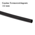 GUAINA TERMORESTRINGENTE NERA 2:1 DIAMETRO 3,2mm