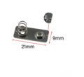 CONTATTO IN SERIE PIATTO E MOLLA PER BATTERIE RETTANGOLARE 9X21MM