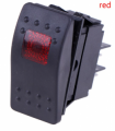 INTERRUTTORE BIPOLARE A BILANIERE LED ROSSO IMPERMEABILE 12V 35A