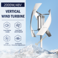 TURBINA EOLICA AD ASSE VERTICALE 2000W 48V 2,5/25m/s