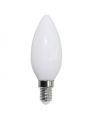 LAMPADA LED CANDELA C35 serie Filament Milky, E14, 4.5W, FA320°,3000K,220Vac,LM470,RA80,35*97mm