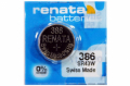 BATTERIA PILA OSSIDO DI ARGENTO 386 SR43W SR43 1,55V BLISTER DA 1PZ RENATA