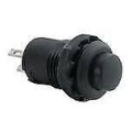 INTERRUTTORE A PULSANTE TONDO DA PANNELLO 1,5A 250VAC 3A 125VAC ON/OFF NERO