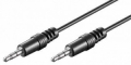 Cavo audio jack da 3,5mm in rame, 1,5MT, nero - Spina 3,5mm  Spina 3,5mm