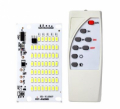 PIASTRA DI RICAMBIO LED BASE ALLUMINIO 54 SMD 3,2VDC 4A 25W CON TELECOMANDO