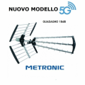 ANTENNA TV TRUNAPPE UHF ALTO GUADAGNO 18db 39 ELEMENTI FILTRO 5G CANALI 21-60 METRONIC