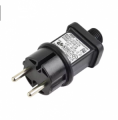ALIMENTATORE SPINA SHUKO SIEMENS PRESA 2 PIN IP44 5VDC 5W (TIPO LUCI NATALE)