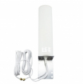 ANTENNA OMNIDIREZIONALE WIFI 5G 4G 12dbi DUAL BAND MAX 6000MHz SMA BIANCA