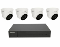 KIT VIDEOSORVEGLIANZA NVR + 4 TELECAMERE 2,8MM 4MPX POE 1TB IP67 HIKVISION HIWATCH
