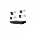 KIT VIDEOSORVEGLIANZA NVR + 4 TELECAMERE IP BULLET 2,8MM 1080P POE 1TB IP67 HIKVISION HILOOK