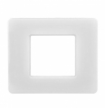PLACCA BIANCA IN PLASTICA 2 POSTI 502 BTICINO MATIX