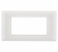 PLACCA BIANCA IN PLASTICA 4 POSTI VIMAR