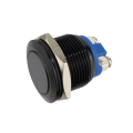 PULSANTE IN METALLO 19MM 2 CONTATTI N.O. IP65 36VAC 3A NERO