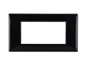 PLACCA NERA IN PLASTICA 4 POSTI VIMAR