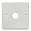 PLACCA IN ALLUMINIO 86x86mm PER PULSANTE TONDO 19mm