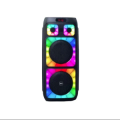 CASSA ATTIVA 2x8" RICARICABILE RGB BLUETOOTH FM AUX MIC IN REC USB MICRO SD MICROFONO