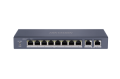 SWITCH ETHERNET 10 PORTE 10/100 MBPS 8X POE + 2X LAN MAX 60W HIKVISION