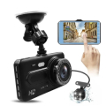 DASH CAM ANTERIORE POSTERIORE 170° CON DISPLAY 4" 5MP 1080P G-SENSOR TF MAX 32GB 5VDC