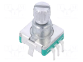 ENCODER ROTATIVO INCREMENTALE 30 PASSI 15imp/giro 11mm ALBERINO 6mm 5VDC 5mA