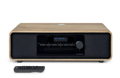 SISTEMA HIFI LEGNO CD MP3 USB AUX FM DAB+ BLUETOOTH 5.0 RICARICA INDUZIONE TELECOMANDO 60W THOMSON