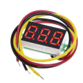 VOLTMETRO DIGITALE 0,36" ROSSO DA PANNELLO 3 CIFRE 5V/9V/12V/24V RANGE 0-100VDC