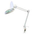 LAMPADA DA TAVOLO CON LENTE 80 LED 5 DIOTTRIE 1500 LUMEN DIAMETRO 5" 6000K 15W MORSETTO GBC