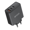 CARICATORE DA MURO PRESA USB/A QC3.0 + 2X TYPE-C 5VDC PD 65W NERO