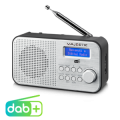 RADIOSVEGLIA DIGITALE FM/DAB+RDS RICARICABILE PRESA 3,5mm LUMINOSITA' REGOLABILE