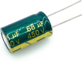 CONDENSATORE ELETTROLITICO 68uF 450V RADIALE 105°