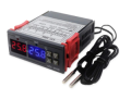 TERMOREGOLATORE TERMOSTATO 24VDC 2 CANALI CON SONDE TEMPERATURA CABLATE DA -50° A +120°