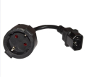 CAVO ADATTATORE DA SPINA C14 VDE A PRESA SCHUKO 220VAC 16A