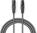 CAVO DIGITALE DMX 110OHM XLR MASCHIO XLR FEMMINA 1mt NEDIS