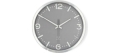 OROLOGIO DA PARETE IN ALLUMINIO DIAMETRO 30cm SILENZIOSO NERO/ARGENTO NEDIS