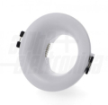 GHIERA AD INCASSO ROTONDA ø86mm PER FARETTI LED GU10 BIANCO FORO 70mm