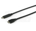 CAVO SPINA USB TYPE-C 3.2 TO SPINA MICRO TIPO B PER HARD DISK 5Gbps 1MT NERO