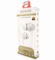AURICOLARI JACK 3,5mm 21OHM 102dB MICROFONO CONTROLLER ALTA DEFINIZIONE 120cm BIANCHI AIWA