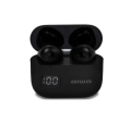 AURICOLARI ON EAR BLUETOOTH 5.3 32OHM DISPLAY CUSTODIA 200mAh+2x25mAh NERI AIWA