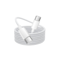 CAVO TELATO DA SPINA USB TYPE-C A SPINA USB TYPE-C PER RICARICA RAPIDA MAX 3A 60W 1mt BIANCO