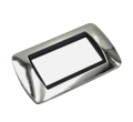 PLACCA ARGENTO IN PLASTICA 4 POSTI 504 BTICINO LIVING