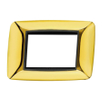 PLACCA ORO IN PLASTICA 3 POSTI 503 BTICINO LIVING