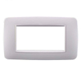 PLACCA BIANCA IN PLASTICA 4 POSTI 504 BTICINO LIVING