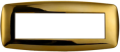 PLACCA ORO LUCIDO IN PLASTICA 7 POSTI BTICINO LIVING