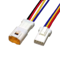 CONNETTORE JST JWPF 4 PIN IP68 MAX 75VDC 50VAC CAVO 15cm 22AWG MASCHIO O FEMMINA
