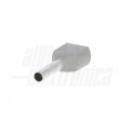 TERMINALE A BUSSOLA PREISOLATO DOPPIO PER CAVO 0,75mm² AWG20 GRIGIO