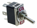 DEVIATORE DOPPIO A LEVA ON-OFF-ON CON FASTON 6,3mm 250VAC 10A