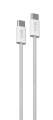 CAVO DATI E RICARICA TELATO USB TYPE-C A TYPE-C PD 240W 5A MAX 1,5MT BIANCO